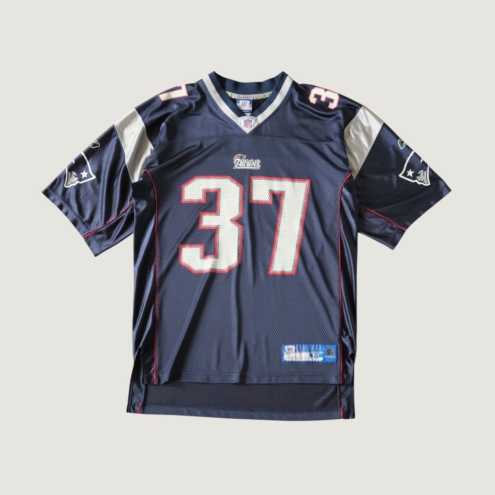 Reebok Rodney Harrison New England Patriots NFL Jersey Navy Blue Mesh Men Size M